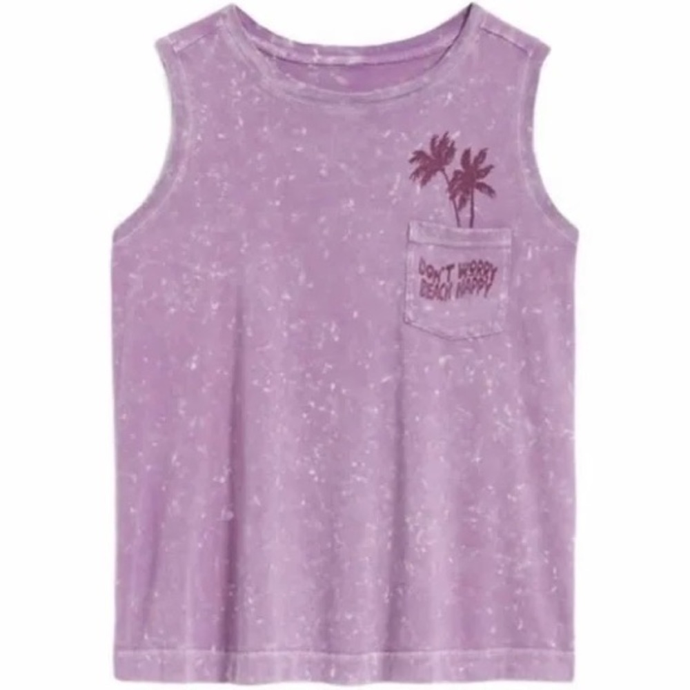 Don’t Worry Beach Happy Small Old Navy Tank Top